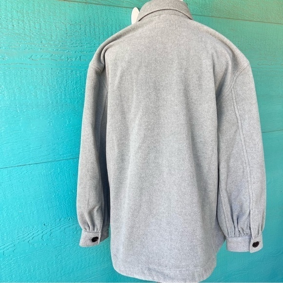 FREE ASSEMBLY SOFT WOOL BLEND SAGE GREEN SHACKET SIZE XL EUC - Picture 4 of 14